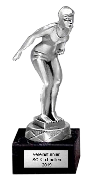 Figur Schwimmen Damen 15 cm