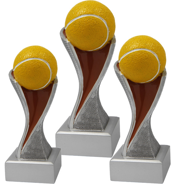 Tennis Trophäe 3er Serie